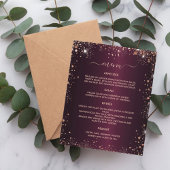 Menu or rose bordeaux