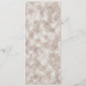 Menu Orange Bourgogne Floral Automne Mariage automne (Dos)