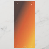 Menu Orange Sunset Diamant Araignée Toile Plat 4 Servic (Dos)