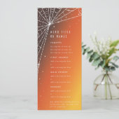 Menu Orange Sunset Diamant Araignée Toile Plat 4 Servic (Debout devant)