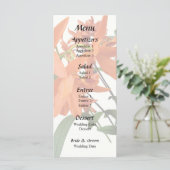 Menu Orchidée Epidendrum Orange (Debout devant)