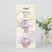 Menu Orchidées Pale Yellow et Magenta Phalaenopsis (Debout devant)