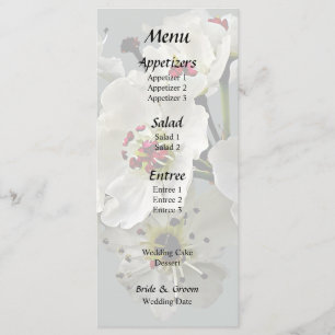 Menu Orchidées Paphiopedilum entrelacées