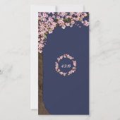 Menu ou carte de programme des Cerisiers en Fleurs (Dos)