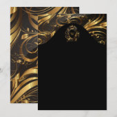 Menu ou invitations élégants modernes (Devant / Derrière)