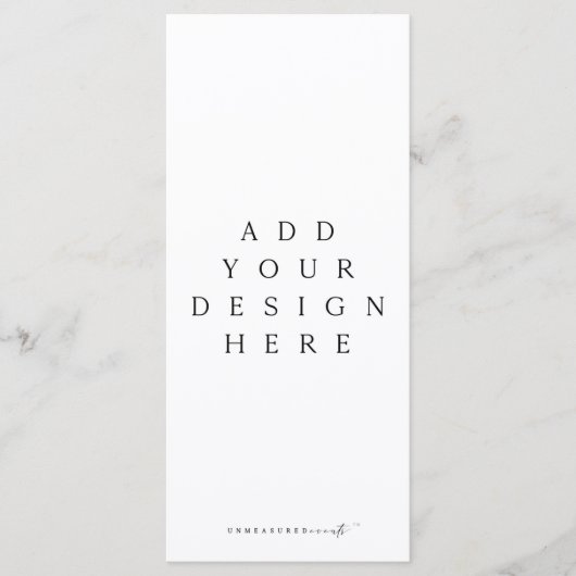 Menu ou programme 4x9" Impression personnalisée de (Devant)