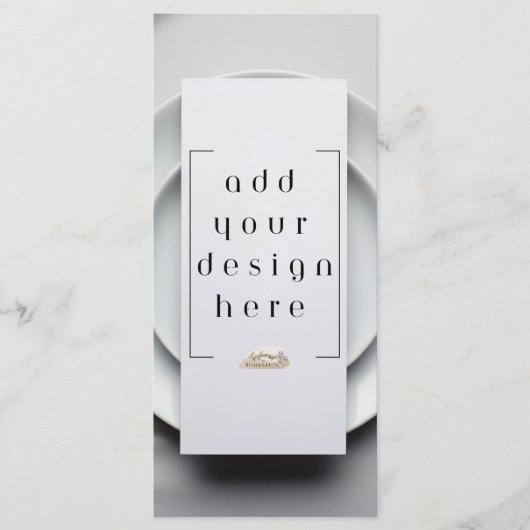 Menu ou programme 4x9" Impression personnalisée de (Devant)