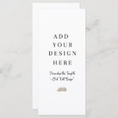 Menu ou programme 4x9" Impression personnalisée de (Devant / Derrière)