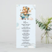 Menu Ours en peluche de l'aquarelle mignon (Debout devant)