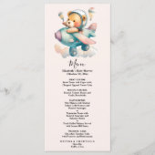 Menu Ours en peluche de l'aquarelle mignon (Devant)