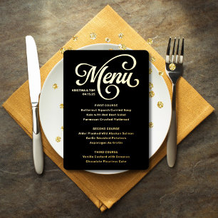 Menu Over de Top Folie Uitnodiging