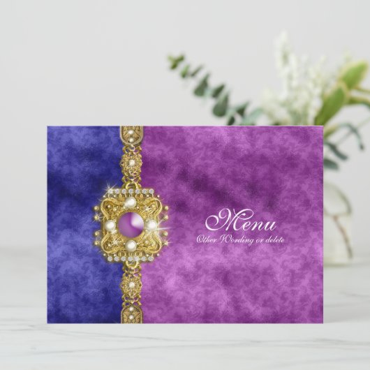 menu paars blauw demask (Staand voorkant)