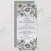 Menu Paars waterverf (Voorkant / Achterkant)