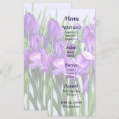 Menu Paarse kruispunten (Voorkant / Achterkant)