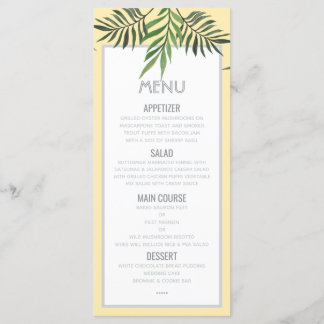 Menu Palm Springs