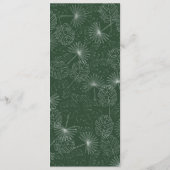 Menu Palm Tree Rose & Green Beach Mariage (Dos)