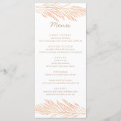 Menu Pampas Grass Mariage Floral Trend Réception Chic (Devant)