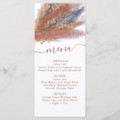 Menu Pampas Grass | Terracotta Paprika Fleur sauvage bl (Devant)