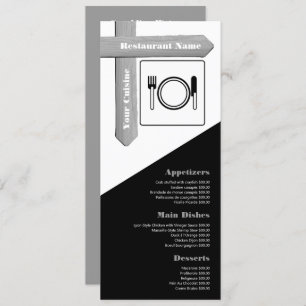 Menu Panneau de bois, Cadre, Restaurant Slimline