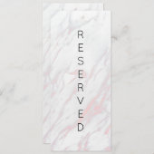 Menu Panneau de la chaise réservée moderne en marbre ro (Devant / Derrière)