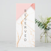 Menu Panneau de la chaise réservée moderne en marbre ro (Debout devant)