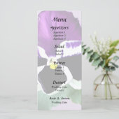 Menu Pansy pourpre et blanc (Debout devant)