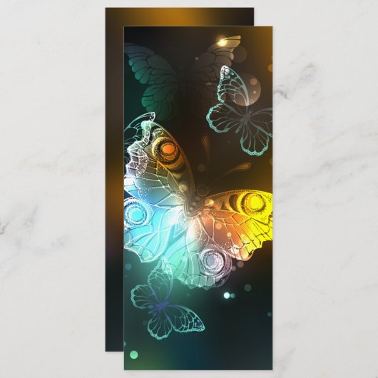 Menu Papillon lumineux et papillons de nuit (Devant / Derrière)
