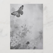 Menu Papillon Noir et Blanc (Dos)