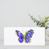 Menu Papillon Saphir Fleur (Debout devant)