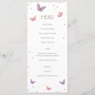 Menu Papillons