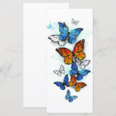 Menu Papillons volants Morpho et Monarch (Devant / Derrière)