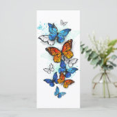 Menu Papillons volants Morpho et Monarch (Debout devant)