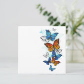 Menu Papillons volants Morpho et Monarch (Debout devant)