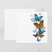 Menu Papillons volants Morpho et Monarch (Devant / Derrière)