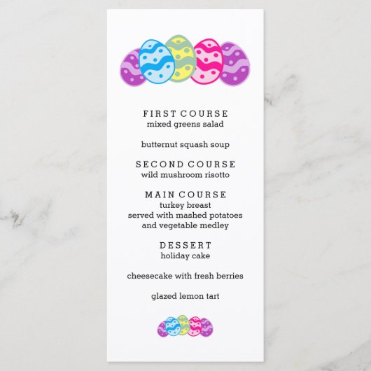 Menu Pâques (Devant)