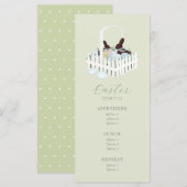 Menu Pâques Panier de lapin au chocolat (Devant / Derrière)