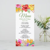 Menu Paradis tropical du jardin (Debout devant)