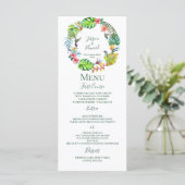 Menu Paradis tropical Hawaï Mariage de couronnes floral (Debout devant)