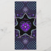 Menu Parapluie violet & coeurs .7 (Dos)