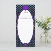 Menu Parapluie violet & coeurs .7 (Debout devant)
