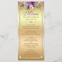 Parties scintillant Diamant Aquarelle Fleurs or Me