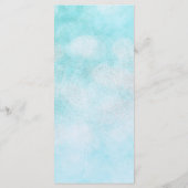 Menu Parties scintillant d'or Swan Princess Fairy Tale (Dos)