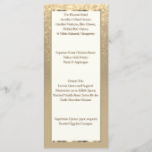 Menu Parties scintillant Gold (Dos)