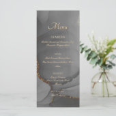 Menu Parties scintillant grise Alcool Encre Élégant men (Debout devant)