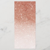 Menu Parties scintillant Rose d'or brillant (Dos)