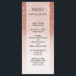Menu Parties scintillant Rose d'or brillant<br><div class="desc">Parties scintillant Rose d'or brillant</div>