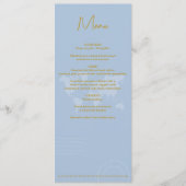 Menu Passeport Bleu Or Destination Wedding World (Devant)