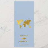 Menu Passeport Bleu Or Destination Wedding World (Dos)