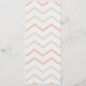 Menu Pastel Peach et Cream Géométrique Chaise Réservée (Dos)