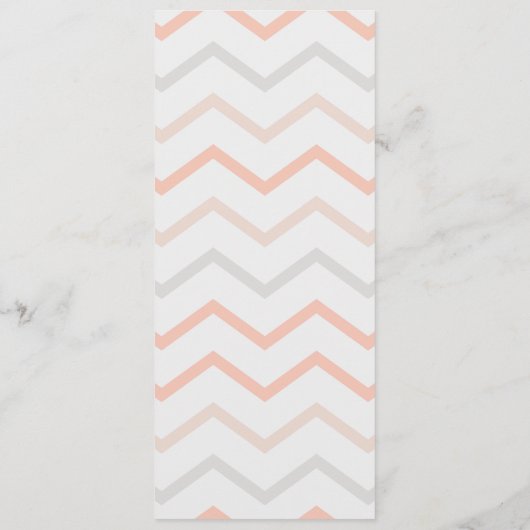 Menu Pastel Peach et Cream Géométrique Chaise Réservée (Dos)